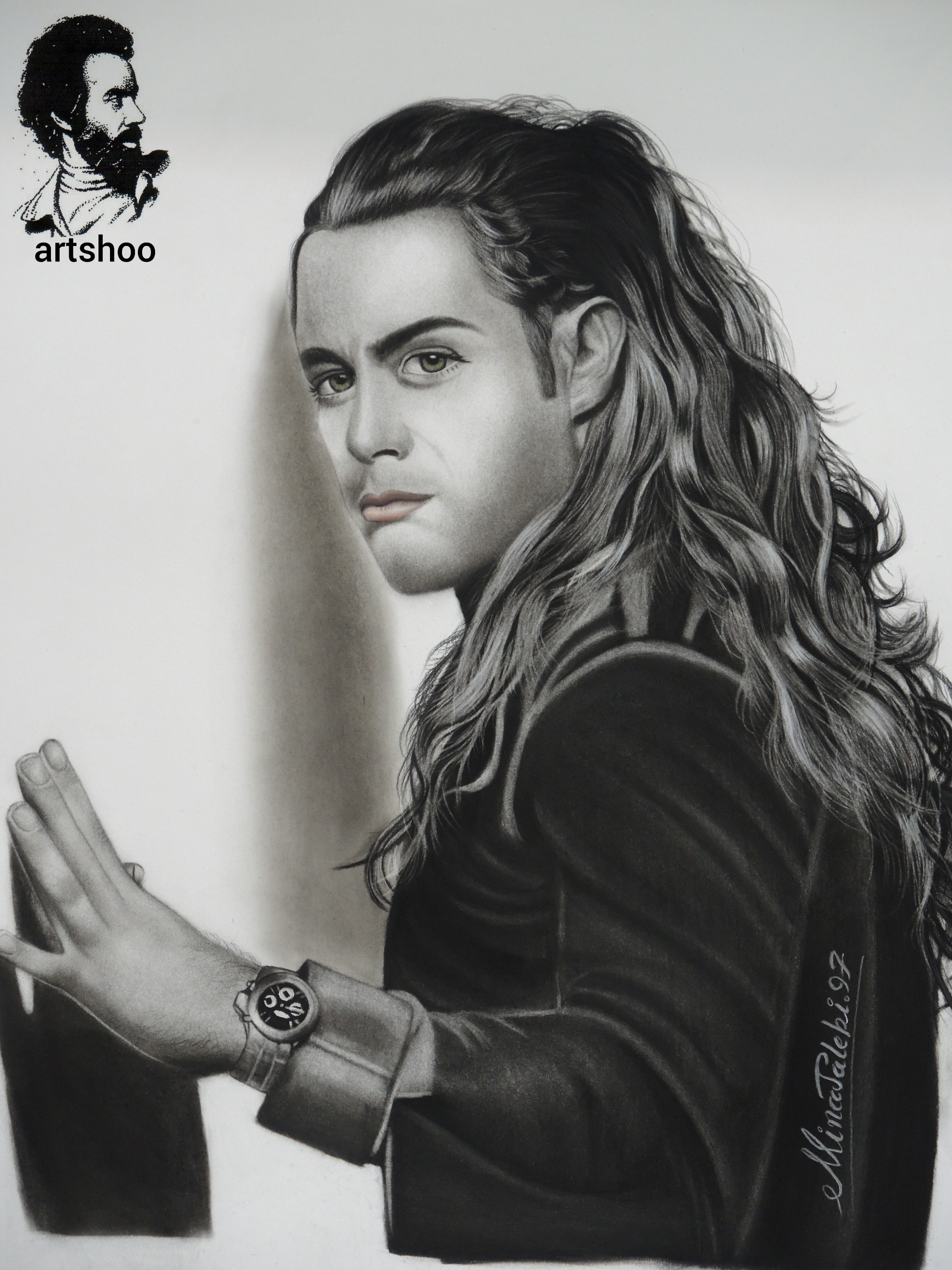 نقاشی سیاه قلم